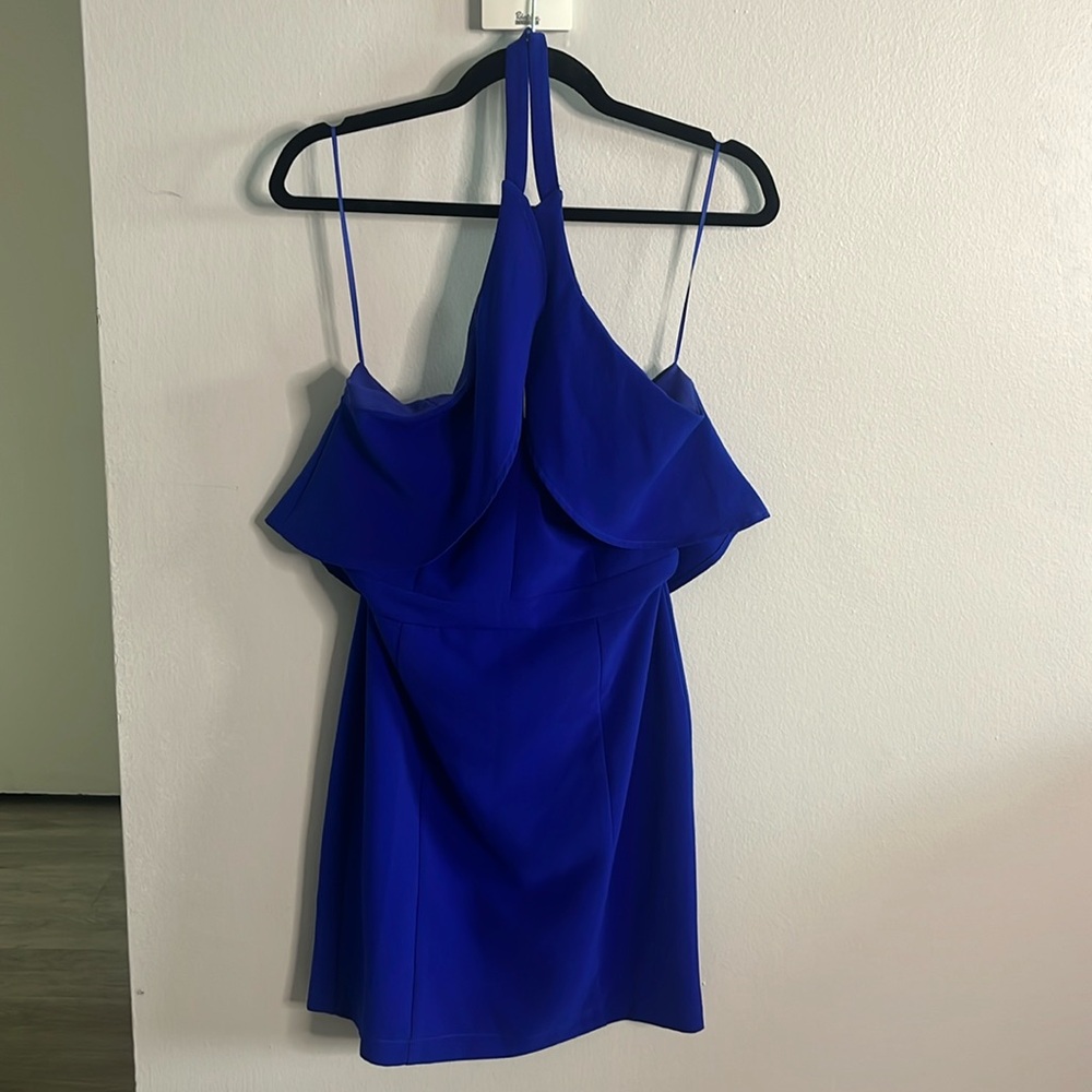 Deep blue dress